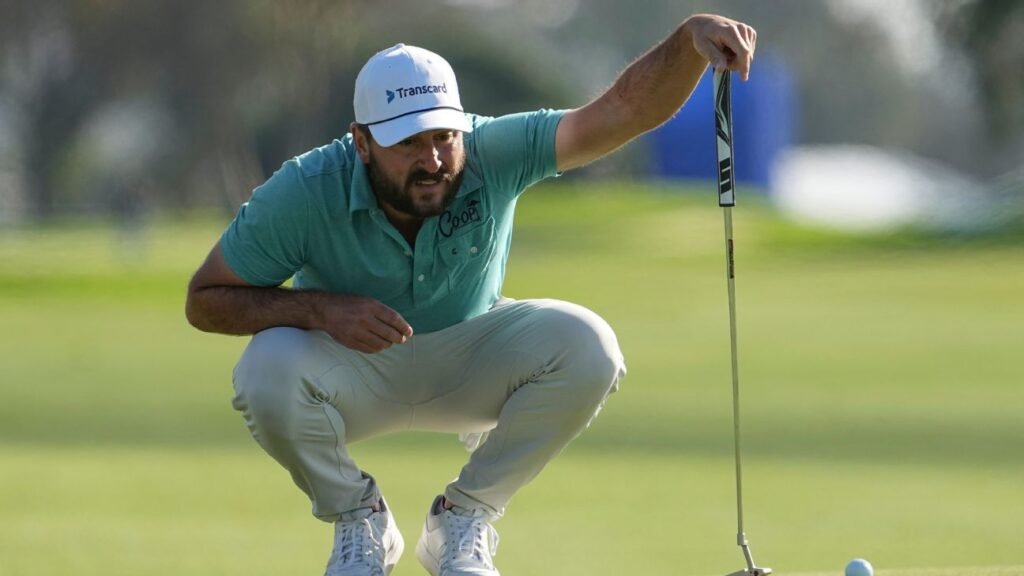 Stephan Jaeger grabs Farmers lead with eagle on final hole