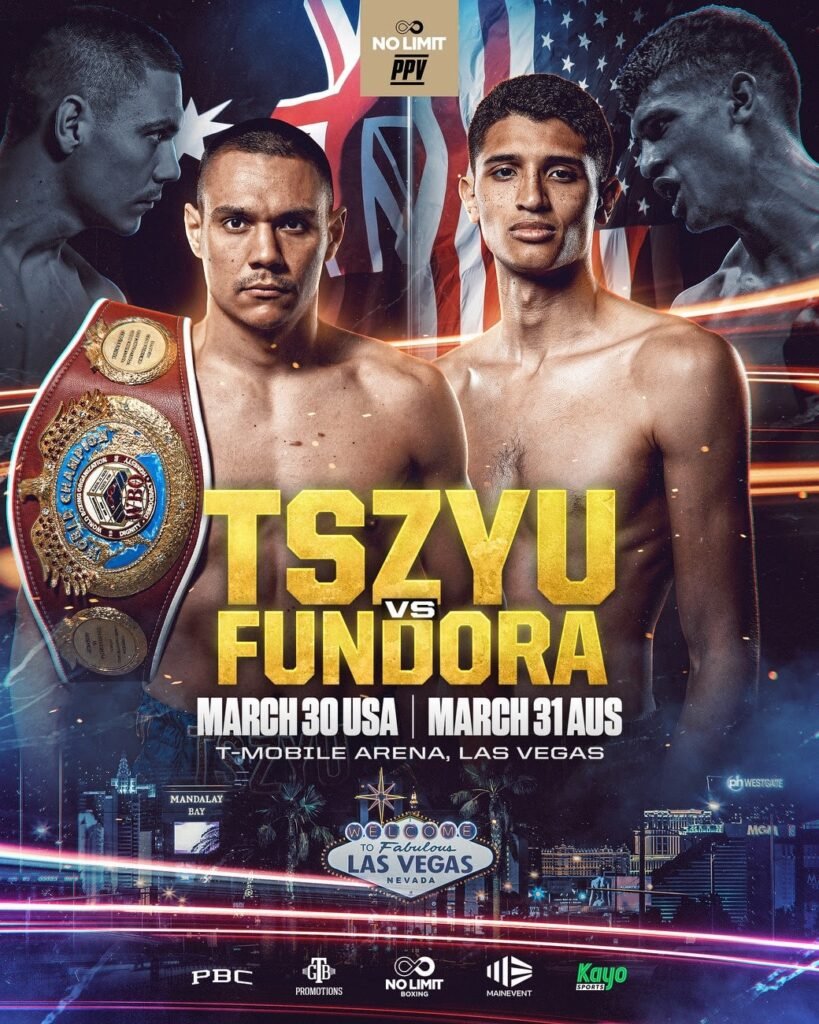 Fundora Aims For Upset Against Tszyu In Title Clash This Saturday On Prime PPV