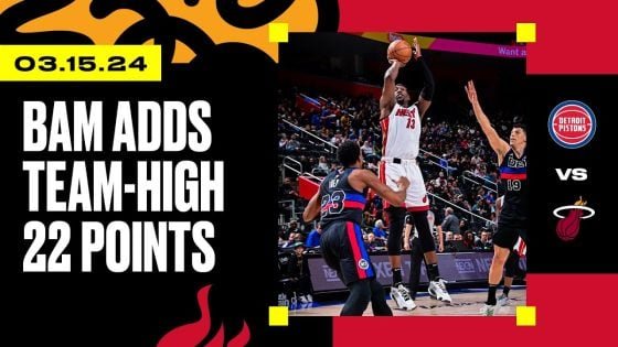 Bam Adebayo propels Heat past Pistons