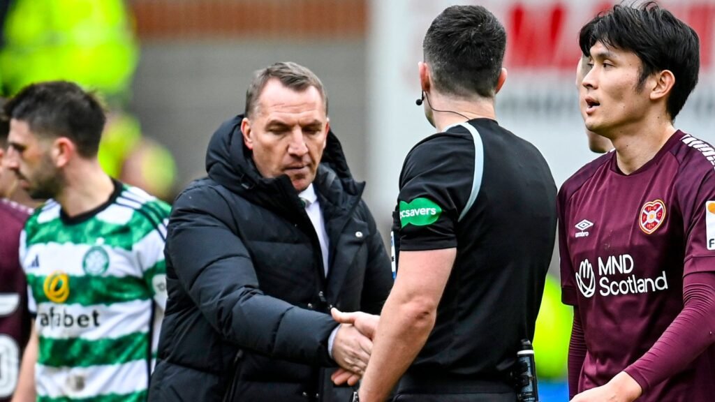 Celtic: Brendan Rodgers could miss Old Firm after Scottish FA charge for outburst at officials following Hearts loss | Football News