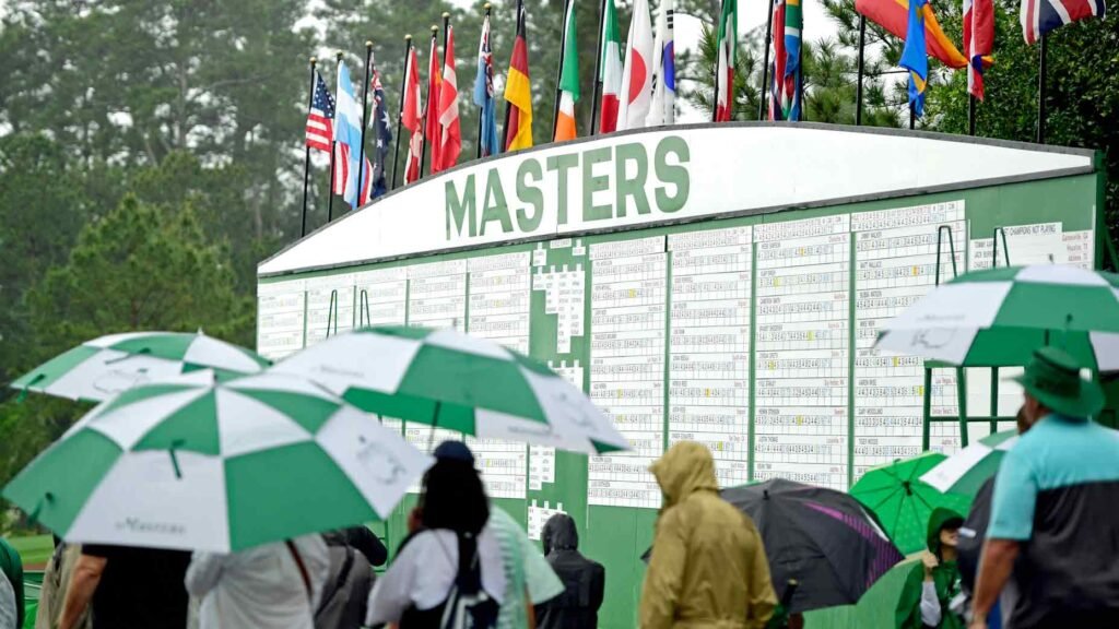 First round delayed due to storms in Augusta
